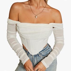 Corset mesh top